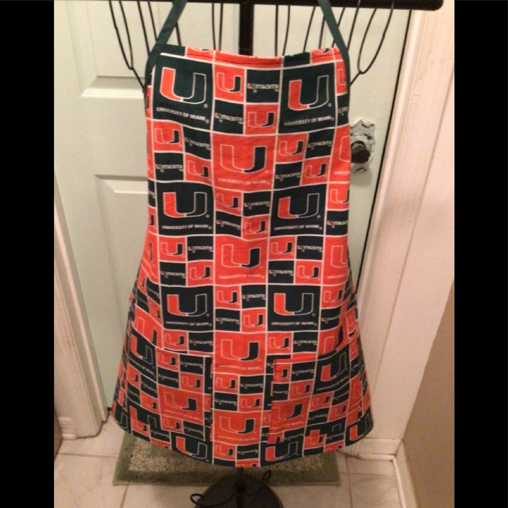 Miami hurricanes all purpose apron